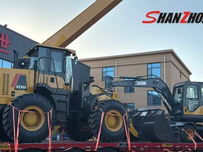 колёсный экскаватор SZL75 и погрузчик на колёсах SZ950