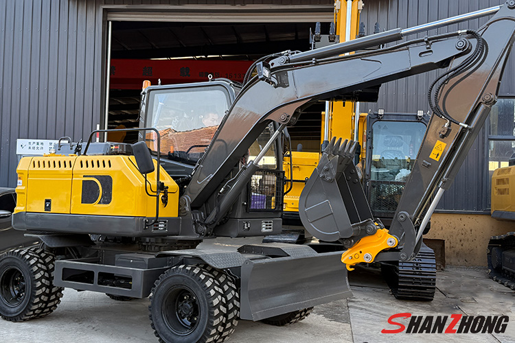 Shanzhong SZL75 wheeled excavator Shanzhong SZL75 wheeled excavator
