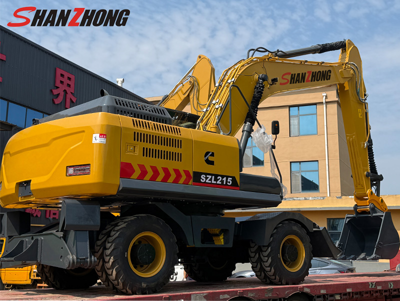 колёсном экскаваторе SZL215