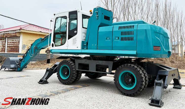 Колесный экскаватор 