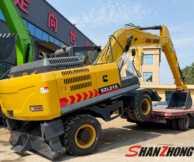 колёсном экскаваторе SZL215