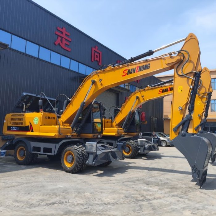 Kолесный экскаватор 