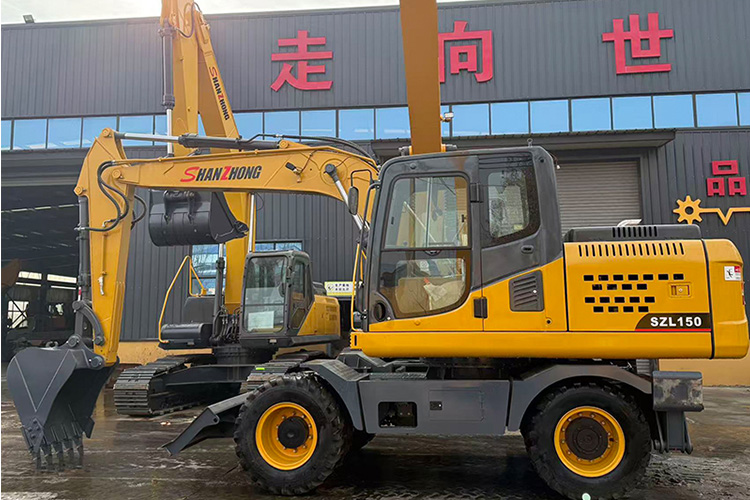 Китайский 14-тонный гидравлический колесный экскаватор