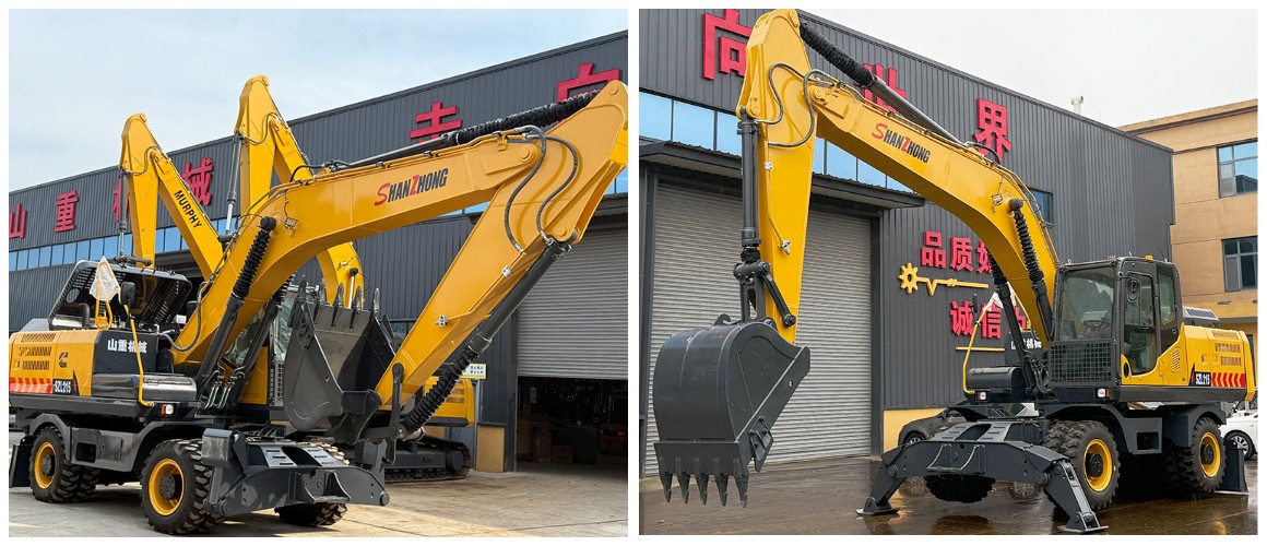 SZL215 Колесный Экскаватор Общая производительность гидравлической системы разумно согласуется с выходной мощностью двигателя, что значительно снижает потери энергии. Интеллектуальное управление, полный привод, гидравлические масляные тормоза всех колес и стабильная система управления движением. Двигатель Cummins с электронным впрыском, турбонаддувом и системой охлаждения топлива, высокая топливная экономичность, низкий расход топлива и долговечность. Модель SZL215, разработанная и произведенная компанией Shanzhong, специально разработана для холодного климата России и является подходящей заменой европейской техники в области землеройной техники. Имеет высокие показатели надежности, качества, производственных параметров, удобства и применения. Экскаваторы имеют большое количество сменного рабочего оборудования (ковши экскаватора различной мощности и формы, грейферные ковши, гидромолоты, рыхлители и т. д.). Широкий спектр применения: 1.Муниципальные работы и обслуживание городской среды: Идеально подходит для прокладки трубопроводов, рытья кабельных траншей, благоустройства территорий, установки уличного освещения и обслуживания муниципальных объектов, способен быстро перемещаться между различными точками. 2.Строительство автомобильных дорог и инфраструктуры: Используется для ремонта дорожного полотна, укрепления откосов, рытья дренажных канав и вспомогательных работ вокруг мостов и водопропускных труб; его мобильность идеально подходит для линейных инженерных проектов. 3.Погрузочно-разгрузочные работы и складская логистика: Способен загружать, разгружать, перемещать и штабелировать сыпучие материалы, такие как песок, гравий, уголь и древесина, на складах, в доках и логистических парках, с эффективностью, значительно превышающей эффективность погрузчиков. 4.Сельскохозяйственное орошение и управление реками: Участвует в таких проектах, как дноуглубление канав, укрепление берегов рек и преобразование сельскохозяйственных угодий; обладает некоторой мобильностью на слабых грунтах, не повреждая окружающие сельскохозяйственные угодья или дорожное полотно. 5.Ликвидация последствий стихийных бедствий и экстренное строительство: благодаря своей быстрой автономной мобильности он может прибыть на место происшествия сразу после стихийного бедствия для выполнения экстренных задач, таких как расчистка дорог и уборка мусора. SZL215 Колесный Экскаватор Краткое описание преимуществ 21-тонного колесного экскаватора 1. Сокращение затрат на строительство Высокая эксплуатационная эффективность сокращает сроки строительства, снижая затраты на рабочую силу и управление; низкий уровень отказов снижает частоту технического обслуживания, снижая расходы на техническое обслуживание и потери от простоев; колесная конструкция устраняет необходимость в дополнительных транспортных средствах, сокращая затраты на перемещение оборудования. 2. Повышение качества строительства Усовершенствованная технология точного управления обеспечивает точность выемки и погрузки, гарантируя точность размеров котлованов, траншей и других работ; стабильная работа снижает количество строительных ошибок, повышая устойчивость и безопасность проектных конструкций; высокое качество строительства снижает количество доработок, что дополнительно снижает затраты. 3. Повышение безопасности эксплуатации Полный комплект защитных устройств (кабина с сертификатами ROPS/FOPS, система предупреждения столкновений, защита от перегрузки) обеспечивает всестороннюю гарантию безопасности; эргономичная конструкция кабины снижает утомляемость при длительной работе, улучшает концентрацию внимания оператора и предотвращает несчастные случаи. SZL215 Колесный экскавато Бренд: shanzhong Модель: SZL215 Двигатель: Клиндеры Cummins 6 6БТАА5.9-С178 Власть: 153КВТ/2200 ОБ/МИН Масса: 21000кг Емкость ковша: 1.0м³ Размер Длина доставки: 9700 мм Длина стрелы: 5650мм Высота доставки: 3340 мм Длина руки: 2920мм Общая ширина: 2900 мм Высота бульдозерной плиты: 770мм Ширина поворотного стола: 2800 мм Высота бульдозерной плиты: 2450мм Колесная база: 2880 мм Высота подъема бульдозерной плиты: 580мм Протектор: 1920 мм Высота опоры бульдозера: 110мм Радиус, центр поворота к задней части: 2800 мм Высота опоры бульдозера: 10.00-20 Дорожный просвет противовеса: 1220 мм Минимальный дорожный просвет: 325мм Емкость гидравлического бака: 215л Емкость топливного бака: 350л Рабочий параметр Максимальный радиус копания: 9700мм Максимальная высота копания: 10000мм Максимальная глубина копания: 6350мм Максимальная высота копания: 7200мм Давление гидравлической системы: 34.3MPa Поток гидравлической системы: 520L/min Скорость вращения: 0-12r/min Максимальный расход насоса рулевого управления 46L/min Преодолеваемый подъем: ≥35° Скорость путешествия: 28km/h SZL215 Колесный Экскаватор SZL215 Колесный Экскаватор Общая производительность гидравлической системы разумно согласуется с выходной мощностью двигателя, что значительно снижает потери энергии. Интеллектуальное управление, полный привод, гидравлические масляные тормоза всех колес и стабильная система управления движением. Двигатель Cummins с электронным впрыском, турбонаддувом и системой охлаждения топлива, высокая топливная экономичность, низкий расход топлива и долговечность. Модель SZL215, разработанная и произведенная компанией Shanzhong, специально разработана для холодного климата России и является подходящей заменой европейской техники в области землеройной техники. Имеет высокие показатели надежности, качества, производственных параметров, удобства и применения. Экскаваторы имеют большое количество сменного рабочего оборудования (ковши экскаватора различной мощности и формы, грейферные ковши, гидромолоты, рыхлители и т. д.). Широкий спектр применения: 1.Муниципальные работы и обслуживание городской среды: Идеально подходит для прокладки трубопроводов, рытья кабельных траншей, благоустройства территорий, установки уличного освещения и обслуживания муниципальных объектов, способен быстро перемещаться между различными точками. 2.Строительство автомобильных дорог и инфраструктуры: Используется для ремонта дорожного полотна, укрепления откосов, рытья дренажных канав и вспомогательных работ вокруг мостов и водопропускных труб; его мобильность идеально подходит для линейных инженерных проектов. 3.Погрузочно-разгрузочные работы и складская логистика: Способен загружать, разгружать, перемещать и штабелировать сыпучие материалы, такие как песок, гравий, уголь и древесина, на складах, в доках и логистических парках, с эффективностью, значительно превышающей эффективность погрузчиков. 4.Сельскохозяйственное орошение и управление реками: Участвует в таких проектах, как дноуглубление канав, укрепление берегов рек и преобразование сельскохозяйственных угодий; обладает некоторой мобильностью на слабых грунтах, не повреждая окружающие сельскохозяйственные угодья или дорожное полотно. 5.Ликвидация последствий стихийных бедствий и экстренное строительство: благодаря своей быстрой автономной мобильности он может прибыть на место происшествия сразу после стихийного бедствия для выполнения экстренных задач, таких как расчистка дорог и уборка мусора. SZL215 Колесный Экскаватор Краткое описание преимуществ 21-тонного колесного экскаватора 1. Сокращение затрат на строительство Высокая эксплуатационная эффективность сокращает сроки строительства, снижая затраты на рабочую силу и управление; низкий уровень отказов снижает частоту технического обслуживания, снижая расходы на техническое обслуживание и потери от простоев; колесная конструкция устраняет необходимость в дополнительных транспортных средствах, сокращая затраты на перемещение оборудования. 2. Повышение качества строительства Усовершенствованная технология точного управления обеспечивает точность выемки и погрузки, гарантируя точность размеров котлованов, траншей и других работ; стабильная работа снижает количество строительных ошибок, повышая устойчивость и безопасность проектных конструкций; высокое качество строительства снижает количество доработок, что дополнительно снижает затраты. 3. Повышение безопасности эксплуатации Полный комплект защитных устройств (кабина с сертификатами ROPS/FOPS, система предупреждения столкновений, защита от перегрузки) обеспечивает всестороннюю гарантию безопасности; эргономичная конструкция кабины снижает утомляемость при длительной работе, улучшает концентрацию внимания оператора и предотвращает несчастные случаи. SZL215 Колесный экскавато Бренд: shanzhong Модель: SZL215 Двигатель: Клиндеры Cummins 6 6БТАА5.9-С178 Власть: 153КВТ/2200 ОБ/МИН Масса: 21000кг Емкость ковша: 1.0м³ Размер Длина доставки: 9700 мм Длина стрелы: 5650мм Высота доставки: 3340 мм Длина руки: 2920мм Общая ширина: 2900 мм Высота бульдозерной плиты: 770мм Ширина поворотного стола: 2800 мм Высота бульдозерной плиты: 2450мм Колесная база: 2880 мм Высота подъема бульдозерной плиты: 580мм Протектор: 1920 мм Высота опоры бульдозера: 110мм Радиус, центр поворота к задней части: 2800 мм Высота опоры бульдозера: 10.00-20 Дорожный просвет противовеса: 1220 мм Минимальный дорожный просвет: 325мм Емкость гидравлического бака: 215л Емкость топливного бака: 350л Рабочий параметр Максимальный радиус копания: 9700мм Максимальная высота копания: 10000мм Максимальная глубина копания: 6350мм Максимальная высота копания: 7200мм Давление гидравлической системы: 34.3MPa Поток гидравлической системы: 520L/min Скорость вращения: 0-12r/min Максимальный расход насоса рулевого управления 46L/min Преодолеваемый подъем: ≥35° Скорость путешествия: 28km/h SZL215 Колесный Экскаватор