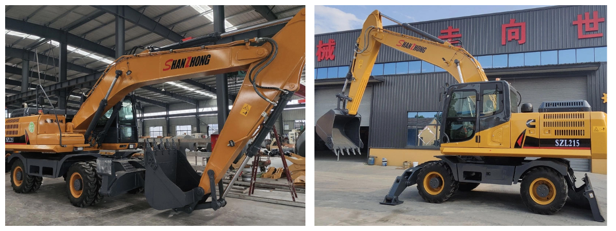 больший колесный экскаватор 21 тонна  