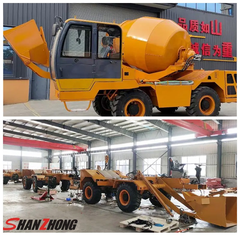 Самозагружающийся бетоносмеситель