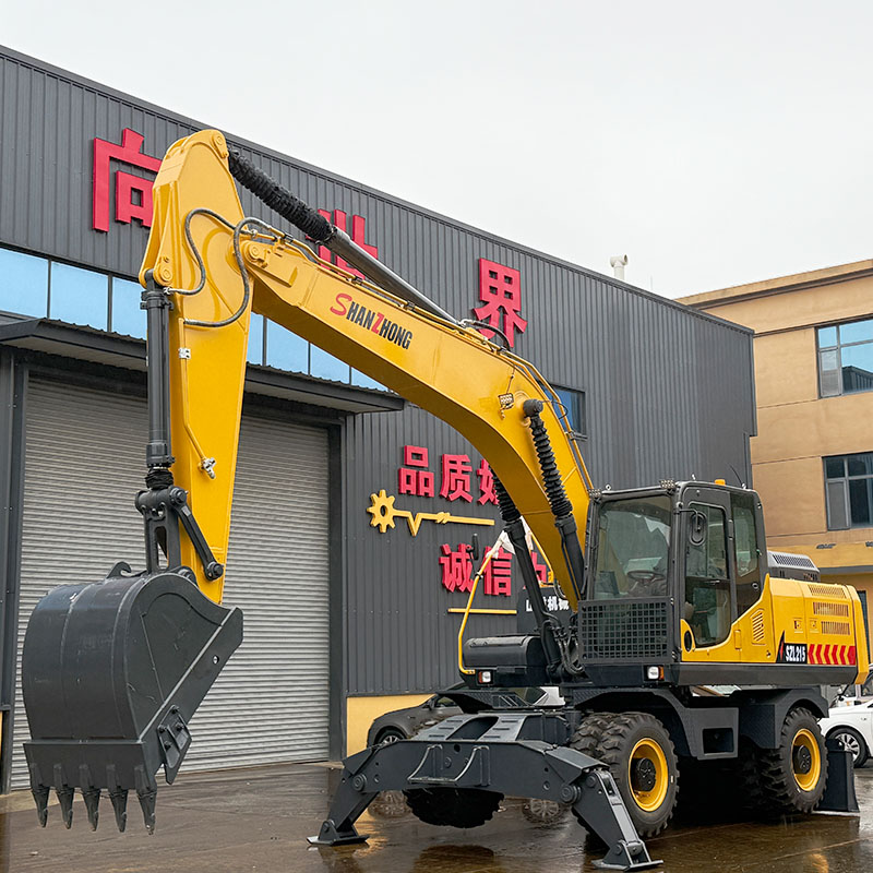 больший колесный экскаватор 21 тонна  