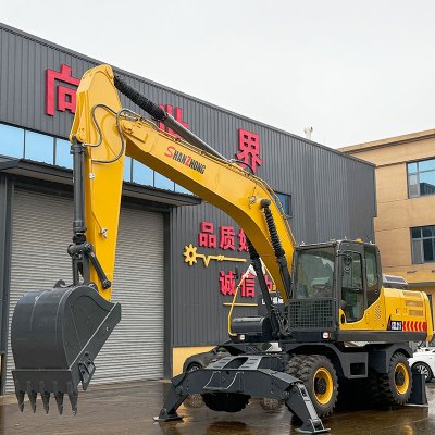 21-тонный колесный экскаватор