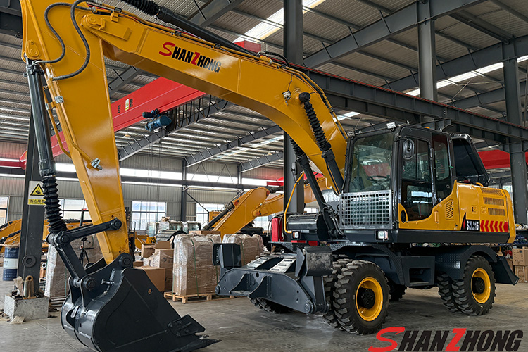 Большой колесный экскаватор SZL215